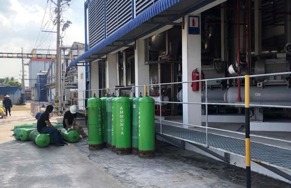 CUNG CẤP VÀ NẠP KHÍ HÓA LỎNG NH3 TẠI NHÀ MÁY 