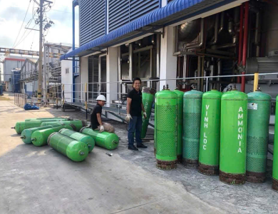 CUNG CẤP VÀ NẠP KHÍ HÓA LỎNG NH3 TẠI NHÀ MÁY 