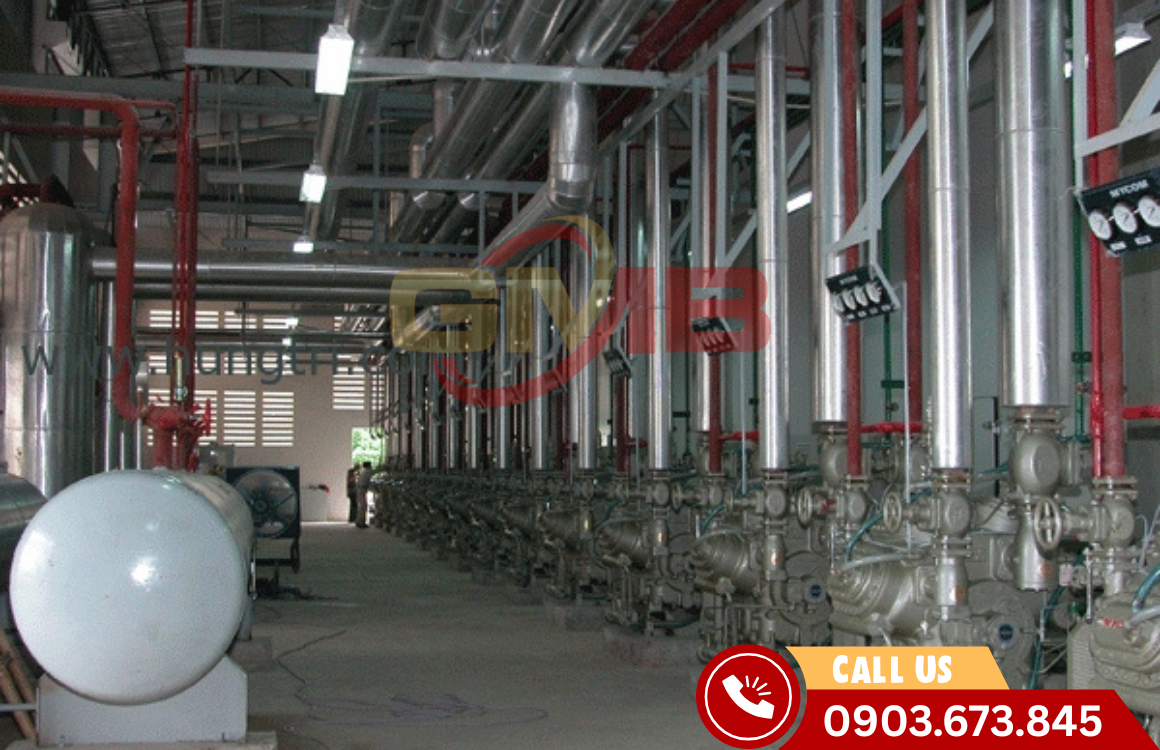 Quy trình thi công lắp đặt hệ thống lạnh công nghiệp